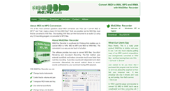 Desktop Screenshot of midi2wav.com