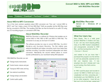 Tablet Screenshot of midi2wav.com
